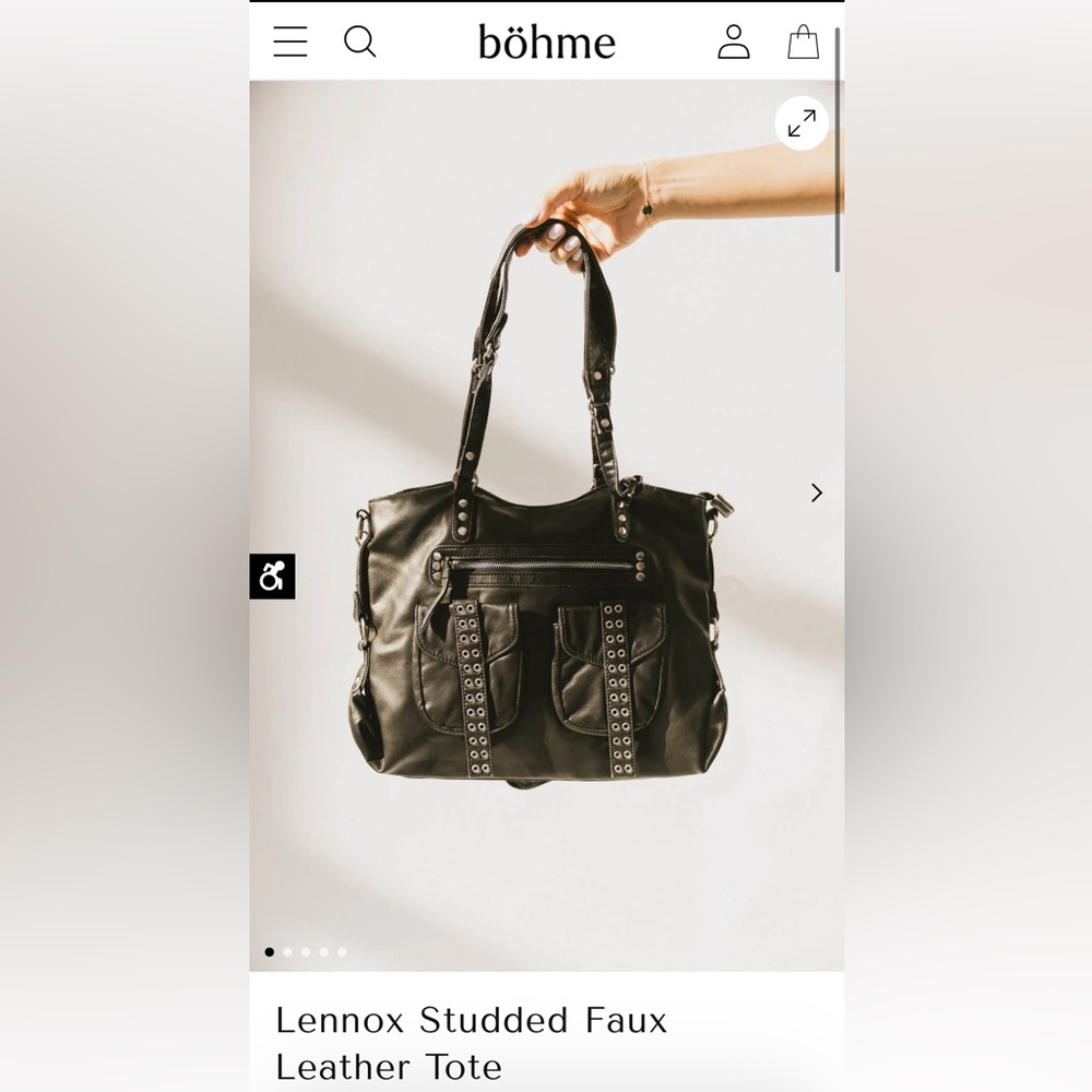 Bohme Black Studded Tote
